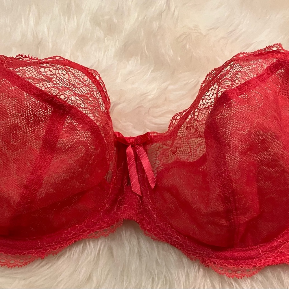 Freya Fancies 30G Plunge Balcony Bra in Red